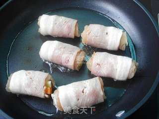 培根鸡肉卷的做法步骤:8