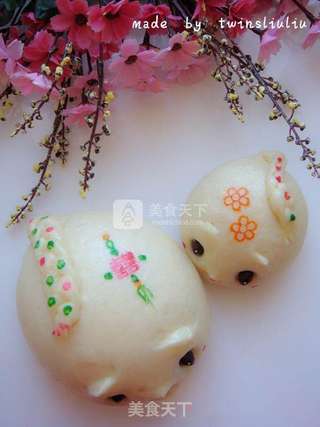 刺猬老鼠花样馒头(豆沙包)的做法步骤:26