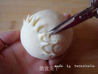 刺猬老鼠花样馒头(豆沙包)的做法步骤:11