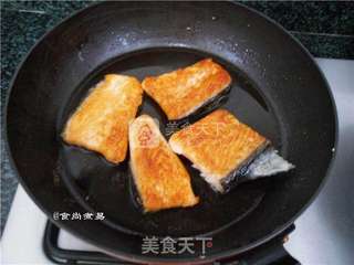 干煎三文鱼的做法步骤:7