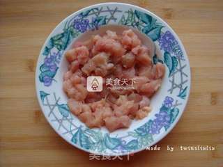 五彩松仁鸡丁的做法步骤:3