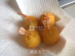 土豆泥芝士虾球的做法步骤:12