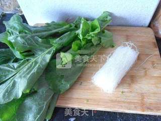 青菜粉丝煲的做法步骤：1