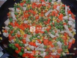 五彩松仁鸡丁的做法步骤:12