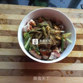 香烤时蔬羊肉的做法步骤:2