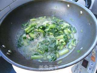 青菜粉丝煲的做法步骤：9