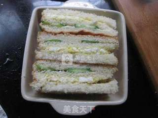 黄瓜鸡蛋三明治的做法步骤:9
