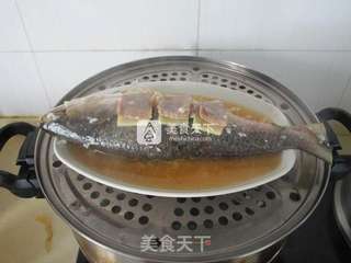 酒酿鲥鱼的做法步骤:7
