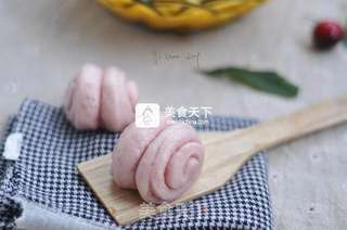 紫薯小花卷的做法步骤:20
