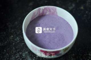紫薯小花卷的做法步骤:3