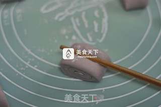 紫薯小花卷的做法步骤:12