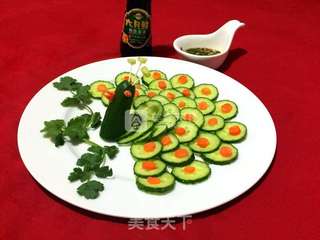 孔雀开屏~凉拌黄瓜片的做法步骤:7
