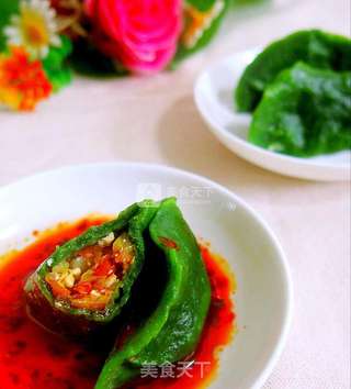 彩色菠菜饺子的做法步骤:12