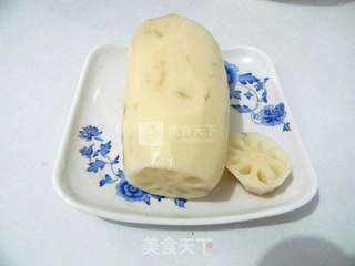 冰糖红枣糯米藕的做法步骤:2