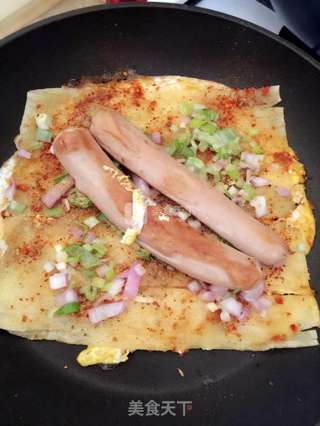 街边美食烤冷面的做法步骤:2