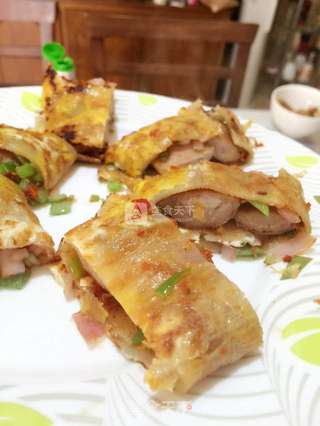 街边美食烤冷面的做法步骤:4