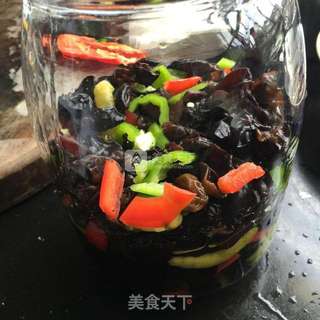 泡椒黑木耳的做法步骤:5