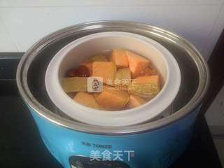 桂花红枣南瓜汤的做法步骤:6