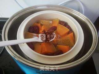 桂花红枣南瓜汤的做法步骤:10