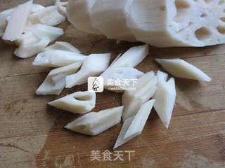 爽口清肠莲藕块的做法步骤:4