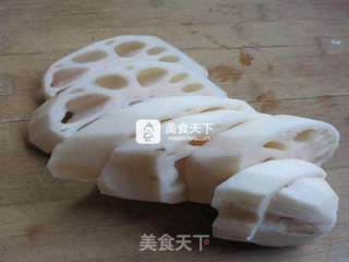 爽口清肠莲藕块的做法步骤:2