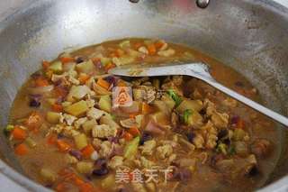 黄咖喱鸡肉饭的做法步骤:7