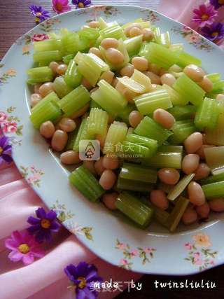 芹菜拌花生米的做法步骤:13
