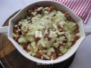 番茄肉酱焗饭的做法步骤:15