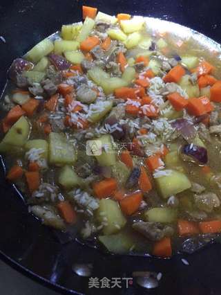 羊肉手抓饭的做法步骤:7
