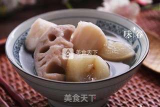 梨藕荸荠汤的做法步骤:4