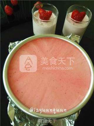 6寸草莓慕斯蛋糕的做法步骤:12
