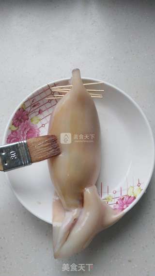 照烧糯米鱿鱼筒的做法步骤:13
