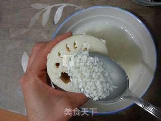 糯米藕 红豆红枣莲子养生茶——一做两吃糯米藕的做法步骤:4