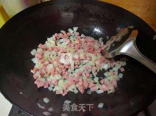 洋葱火腿咸马芬的做法步骤:4