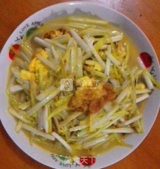 蒜黄炒鸡蛋的做法步骤：4