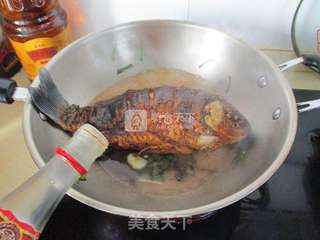 葱烧鲫鱼的做法步骤:8
