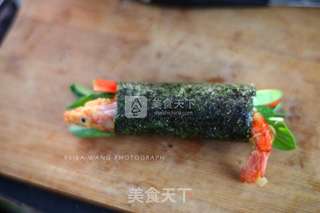 炸虾寿司卷的做法步骤:7
