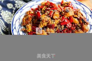 辣子鸡的做法步骤:8