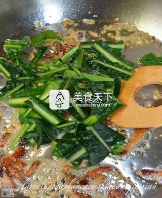CoCoLc的私菜食谱经－－腊肉绿叶甘蓝菜意式黄金面  【传统的意式面】新鲜尝的做法步骤：6