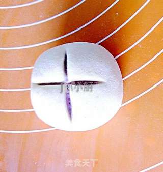 紫薯开花馒头!的做法步骤:13
