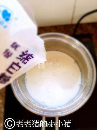 果语美食:姜汁撞奶的做法步骤:7