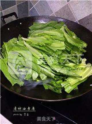 【节后清肠需吃草】清炒油麦菜的做法步骤:5