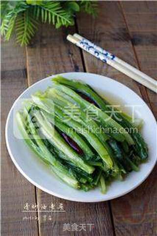 【节后清肠需吃草】清炒油麦菜的做法步骤:8