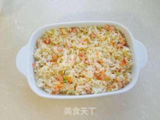 香肠焗饭的做法步骤:4