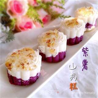 紫薯山药糕的做法步骤:10