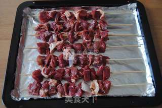 #东菱电子烤箱之孜然羊肉串的做法图解5