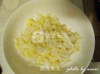 杏鲍菇拌白菜心的做法步骤：6