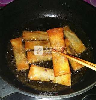 红豆沙春卷的做法步骤:12