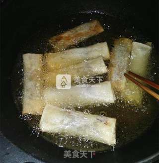 红豆沙春卷的做法步骤:11