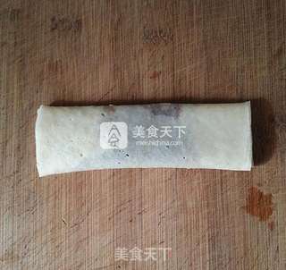 红豆沙春卷的做法步骤:7